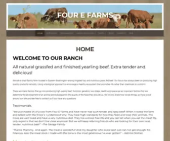 Fourefarms.com(All natural hay and grassfed beef) Screenshot