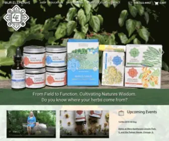 Fourelementsherbals.com(Four Elements Herbals) Screenshot