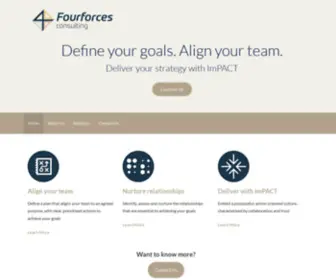 Fourforcesconsulting.com(Helping you work with ImPACT) Screenshot