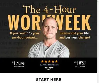 Fourhourworkweek.com(Tim Ferriss and The 4) Screenshot
