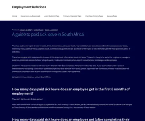 Fourieemploymentrelations.com(Employment Relations) Screenshot