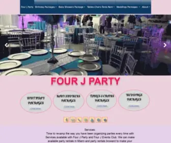 FourjParty.com(Kids Party Rentals Miami) Screenshot