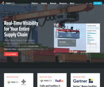Fourkites.com(Real-Time Supply Chain Visibility Platform) Screenshot