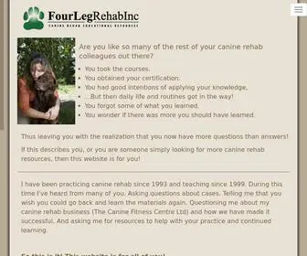 Fourleg.com(Four Leg Rehab Inc) Screenshot