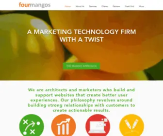 Fourmangos.com(Fourmangos builds and supports digital marketing) Screenshot