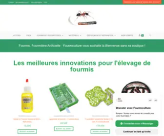 Fourmiculture.com(Élevage de fourmis avec fourmilière artificielle) Screenshot