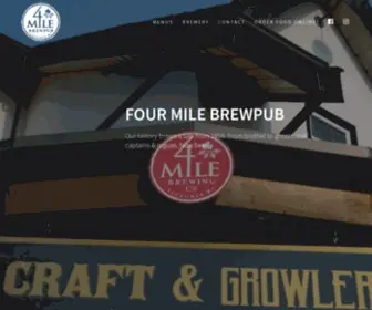 Fourmilehouse.com(A historic English style pub and brewery) Screenshot