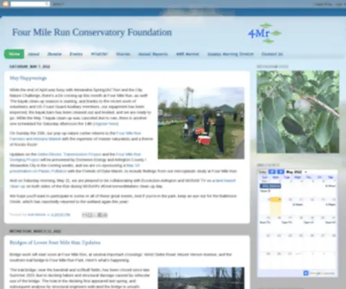 Fourmilerun.org(Four Mile Run Conservatory Foundation) Screenshot