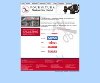 Fournitura.nl(Naaimachines, lockmachines, borduurmachines en meer) Screenshot