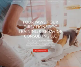 Fourpawsfourdirections.com(Dog Training) Screenshot