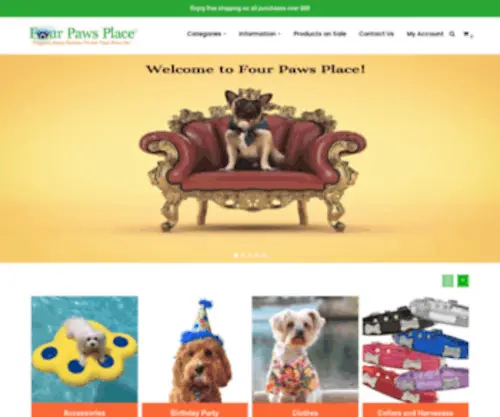 Fourpawsplace.us(Fourpawsplace) Screenshot