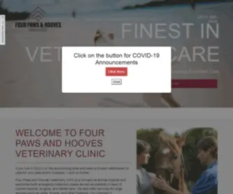 Fourpawsquincy.com(Veterinarian in Quincy) Screenshot