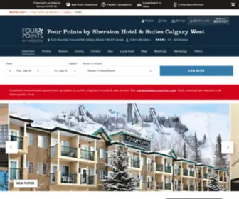 Fourpointscalgarywest.com(Calgary Accommodations) Screenshot