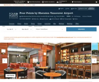 Fourpointsvancouverairport.com(YVR Airport Hotel) Screenshot