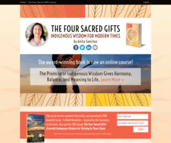 Foursacredgifts.com(Indigenous Wisdom for Modern Times) Screenshot