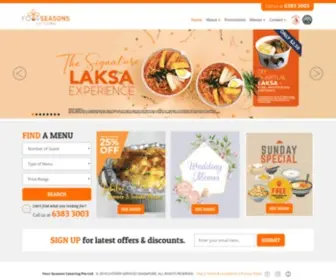 Fourseasons.com.sg(FourSeasons catering services) Screenshot