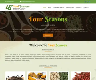 Fourseasonsagro.com(Four Seasons Agro And Spices) Screenshot