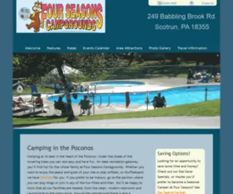 Fourseasonscampgrounds.com(Four Seasons Campgrounds) Screenshot