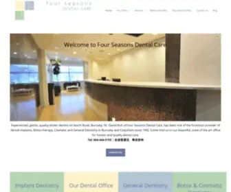 Fourseasonsdentalcare.com(Cosmetic Dentist in Vancouver) Screenshot