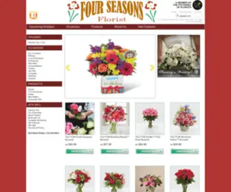 Fourseasonsflorist.com(Flower Shop & Florist in Clarksville TN near Fort Campbell KY) Screenshot