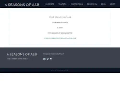 Fourseasonsofasb.com(FOUR SEASONS OF ASB) Screenshot