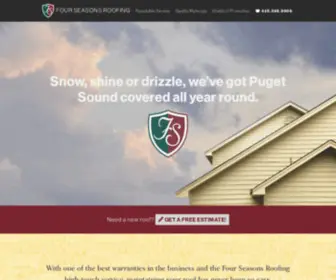 Fourseasonsroof.com(Four Seasons Roofing) Screenshot