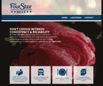 Fourstarbeef.com(Four Star Beef) Screenshot