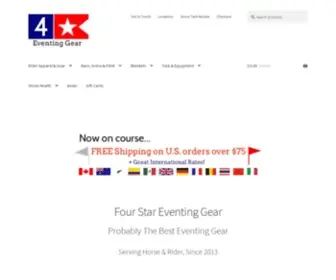 Fourstarbrand.com(Four Star Eventing Gear for Horse and Rider) Screenshot