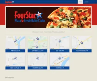 Fourstarpizza.com(Four Star Pizza & Fresh) Screenshot