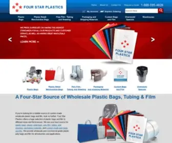 Fourstarplastics.com(Wholesale Plastic Bags) Screenshot