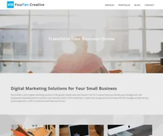 Fourtencreative.com(Branding, Web Design, Marketing) Screenshot