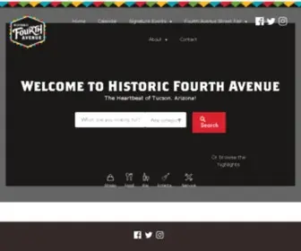 Fourthavenue.org(Historic Fourth Avenue in Tucson) Screenshot