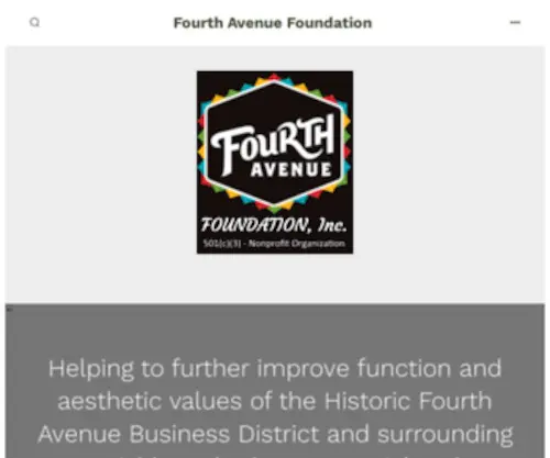 Fourthavenuefoundation.org(Fourth Avenue Foundation) Screenshot