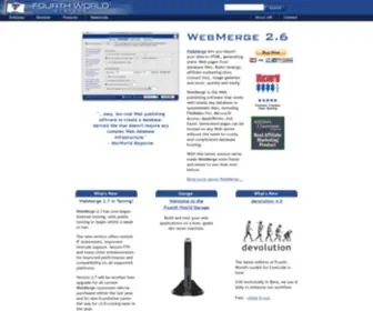 Fourthworld.com(Web Publishing Software and Custom Software Development) Screenshot