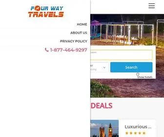 Fourwaytravels.com(Book Cheap Flight Tickets) Screenshot