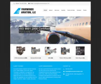 Fourwindsaviation.com(Aviation Services Company) Screenshot
