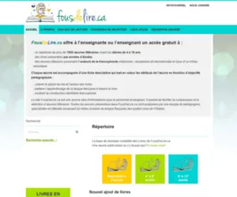 Fousdelire.ca(Accueil) Screenshot