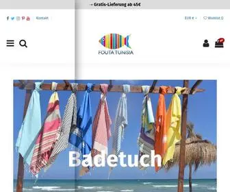 Foutatunisia.de(Shop Strandtücher und Handtücher) Screenshot