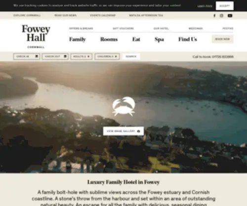 Foweyhallhotel.co.uk(Family-friendly hotels in england) Screenshot