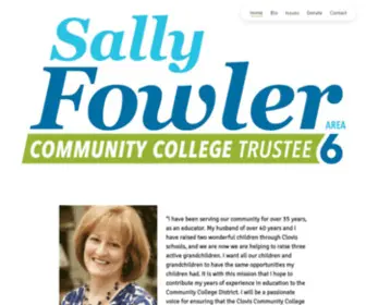 Fowlerfortrustee.com(Sally Fowler for Trustee) Screenshot