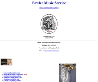 Fowlermusic.com(Fowler Music Service) Screenshot