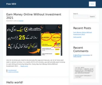 Fowseo.com(Fow SEO) Screenshot