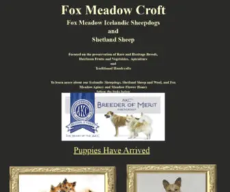 Fox-Meadow.com(Fox Meadow Croft) Screenshot