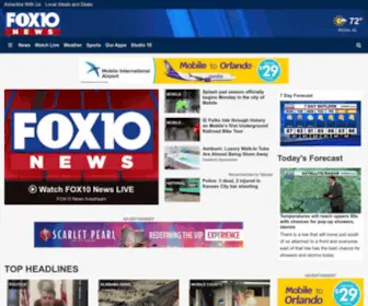 Fox10TV.com(Mobile News and Baldwin Alabama News Weather) Screenshot