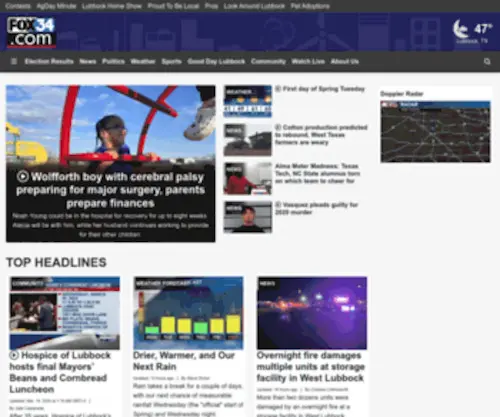 Fox34.com(KJTV) Screenshot