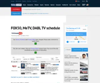 Fox50.com(Fox 50 WRAZ and MeTV Program Schedules) Screenshot