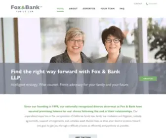 Foxandbank.com(Fox & Bank LLP Family Law) Screenshot