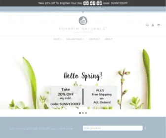 Foxbrim.com(Natural Organic Hair & Skin Care Products) Screenshot