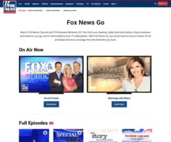 Foxbusinessgo.com(Fox News Go) Screenshot