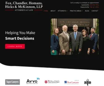 Foxchandler.com(Criminal Defense & Family Law Attorneys Gainesville) Screenshot